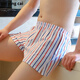 Underwear for older children 12-15 years old, plus fat and enlarged underwear, older children's underwear for boys, pure cotton, breathable and loose Aluo pants for boys, mid-waist personality striped boxer shorts for men, blue and red + black and blue + red and green 3 pieces 170 M recommended 90-120 Jin Jin is equal to 0.5 kg