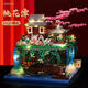 LE High 2025 new tree house building blocks Taohuatan building assembly toys for boys and girls micro-grain gifts medium-sized Tiananmen + acrylic box/3888 grain/