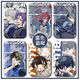 Miru Blue Gefängnis Nagishi Langfeng Huile Jieshi Eintausend geschnittener Leopard Marca Set Campus Card Student Mahlzeitschutzfall Blaues Gefängnis H14715 Mizuka Fall Set + Schwarz geflochtener Schlüsselbund