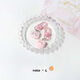 Cartoon süßes rosa Mini Schwein Schlüsselbund Anhänger täglich vielseitig einfaches Zubehör kleines Bag Hanging Accessoires [rosa Schwein] 1 + [transparentes Schwein] 1
