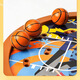 CoolDixiang desktop two-person battle board game puzzle toy finger bouncing shot rack football match early education parent-child interactive gift double basketball desktop toy 37*26*5cm