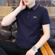 
JEEP SPIRIT Jeep Short Sleeve T-shirt Men's Half Sleeve Top POLO Men's New Summer Casual Business Middle-aged and Young Stripe Half 6636 Dark Green XL -(130Jin[Jin is equal to 0.5 kg]-145Jin[Jin is equal to 0.5 kg])