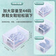 Sailotou thickened shoe box transparent drawer-type shoe storage box shoe box shoe cabinet storage box simple shoe rack black transparent white thickened shoe box 16 pieces