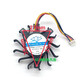 VYOPBC multiple 5v12V Caisse enregistreuse de la carte mère Contrôle de la carte mère Éventail de radiateur diamètre silencieux Diamètre 44 mm Distance de trou 3527 5V Distance de trou équilatéral 27 mm
