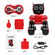 
JJRC Children's Intelligent Remote Control Robot Toys Puzzle Early Education Singing and Dancing 3-6-7 Years Old Charging Boy Gift Red Upgraded Version (Smart Dialogue + Mobile APP) Upgraded Two Battery Packs