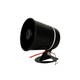 Small passive horn speaker, high-pitched passive alarm speaker, waterproof 8 ohm 15 watts 20W/30W S24BG 20W black aluminum basin-passive, external audio source required
