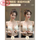 
LangSha brand beauty-back underwear 2025 new integrated women's gathering small breasts, top support without traces, big front buckle bra. Black single piece S medium thickness suitable for 32/70AB