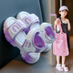Palm Girls Sandals Summer 2025 NUEVA Fashion Fashion Fashion Princess Zapatos Sandalias deportivas suaves Zapatos de playa para niños Rosa [9902] 26 _Shoe Longitud es de aproximadamente 16.5 cm