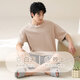 Langsha's new spring and summer men's pure cotton pajamas short-sleeved shorts round neck casual thin loose large-size youth home clothing 13603 2XL [Suggested 140-160Jin [Jin equals 0.5 kg]]