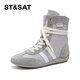 
Saturday Martin Boots Women's 2025 Summer New Mesh Breathable Casual Retro Short Boots Women's Boots Thick Sole Non-Slip Lightweight Women's Shoes Gray Single Layer Heel Heel Heel 4cm 40 (250mm) Standard Size