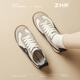 Dann flachgebiet Frauen 2025 Spring Neuer Amerikaner Retro Forrest Gump Schuhe Leichte Sport und lässige weiße Schuhe BT153_MI LAN 38