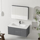 
Jiumuwang Shijia JMOOWO series smart space aluminum bathroom cabinet bathroom ceramic integrated basin sink bathroom washbasin cabinet washbasin 1047 ceramic basin + arc smart mirror cabinet