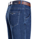 Lilang summer thin men's jeans business loose straight casual pants cotton jeans medium large size trousers men 3886 medium blue 29