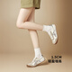 Dann flachgebiet Frauen 2025 Spring Neuer Amerikaner Retro Forrest Gump Schuhe Leichte Sport und lässige weiße Schuhe BT153_MI LAN 38