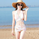 Jin Bingsheng swimsuit, feminine split three-piece set, conservative and high-end, belly-covering, slimming long skirt, hot spring beach vacation swimsuit, pink, with breast pads, L, recommended 110-120 Jin Jin is equal to 0.5 kg