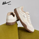 Huili women's shoes, De training shoes, breathable and versatile retro casual sports shoes for women, rice/white 40