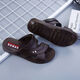 Huilirui [Vietnam Gummi] Koreanische Version von nicht gleitenden Gelegenheitssandalen bequem und langlebige Vaters Schuhe Herren Sandalen neu im Sommer 698 Black (Anti-Slip-Upgrade) 44