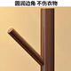 Quanpinwu solid wood rotating clothes rack floor-standing vertical coat rack clothes rack bedroom special clothes drying advanced storage walnut 2
