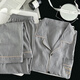 Sinnliche Wolke Baumwollpyjama Herren Frühlings-Strickjacke Langarm Langhose Langhose Cartoon Teenager Home Clothing Set K12529# Double Short L Empfohlen 100-130