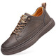 Chaussures des jeunes hommes Spring et automne chaussures en cuir décontractées pour hommes Chaussures de sport à tendance polyvalente Chaussures à tendance blanches 6622 blanc 43