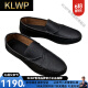 KLWP【轻奢男鞋】高档品牌夏季男士乐福鞋男皮鞋休闲潮流韩版英伦鞋 D829棕色 41