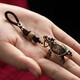 Brass key chain pendant personalized bell turtle shell handle piece retro car key lanyard stall wholesale Brass cicada + Ruyi braided rope