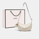 viney's new cowhide bag women's bag luxury crossbody bag fashionable small bag birthday gift for girlfriend wife [beak] practical one-shoulder armpit bag high-end fashion brand lightweight and simple dumpling bag