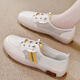 Woodpecker White Shoes for Women 2025 Summer NUEVA MEHA ANTERENTE DESAUPABLE DE UNA PIES SOLO SOLO SOLO CAVILLO CORRALES FORMAS BEIGE 35