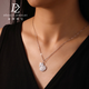 Duozun pt950 platinum gourd pendant for women genuine pure platinum necklace alone with broken ice gourd pendant for girlfriend spot flash gourd pendant 4.41g