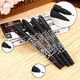 Hochzeitsvorräte Anmeldestift Hochzeit Signature Stift Gäste Meeting Doppelköpfige Signature-Stifteinladung Schwarz Styling Pen Doppelköpfiger Signature Pen [5 Stück]