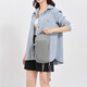Simple and lightweight large capacity travel backpack for men and women same style shoulder bag fashionable couple simple casual niche design gray