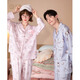 Gongdie light and soft mikko spring and autumn couple pajamas for women long-sleeved cute cartoon outer wear home clothes for men
