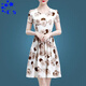 CS.LION Temperament Reducing Ice Silk Dress 2025 New High-end Women's Short Sleeve Middle-aged and Elderly Mother Summer Skirt for Women Summer 9905 Skirt M 80-100Jin [Jin equals 0.5 kg]