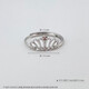 Laomiao's fashionable and simple platinum and elegant Queen's Crown ring for women is a Chinese Valentine's Day gift for girlfriend and wife. Platinum and elegant Queen's Crown ring for women, about 1.88g