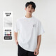 
220g pure cotton 2025 Glacier Blue Short Sleeve T-shirt for Women in Summer T-shirt Sweet Student Top B701YL 1695 White L
