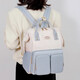 Bonaling Mama -Baby -Ausflug 2025 Rucksack und Milchbag Multifunktionaler Großkapazität Mode Mama Baby Rucksack Mamme Tasche [Blau]