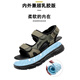 Rankdavey Light Luxury High-High Grain Sandals Men's 2025 Summer New Fashion Trend Sports y zapatos de playa casuales para hombres, HHS9230 Beige 43 _Tallar de cuero Estandardo Tamaño
