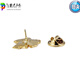 Eoep Herren Brosche Gold/Silber Gold Plattiermaterial Herrenbrosche Anzug Brosche Herrenkragen Nadel Silber Hyacinth Brosche + Cufflink Set