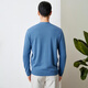 Hengyuanxiang pure cardigan cardigan men's autumn and winter new solid color sweater middle-aged and young men's sweater men's jacket top Zhonglan XL 180/96A