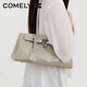 Kang Li 2025 Spring New Fashionable and Versatile One-Shoulder Armpit Boston Bag Bag Super Hot Hand-Own Leather Women's Bag Black