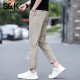 Benny Road S/K casual pants for men 2025 new loose straight sports men's pants ice silk summer thin men's pants off-white cropped pants 30 sizes / Suggested 110-120Jin [Jin equals 0.5 kg]