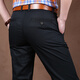
Lilang summer thin black men's pants large size casual pants men's pure cotton loose business trousers straight trousers long trousers 5266 black-no elastic thick 42 three feet two