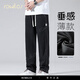rowilcs品牌薄款新款轻奢春夏季牛仔裤男士男裤宽松直筒夏季休闲阔腿裤男 1048蓝色 薄款 M 100-110 斤