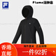 斐乐（FILA）FILA 官方女士梭织外套2025春新款健身运动基础加绒 深黑-BK S160/80A 均码
