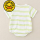 G.DuckKids Ropa para niños Ropa para bebé de altura corta Summer Baby Baby Summer Onesie Recién nacida Luna llena Ropa de rastreo 2575 Triángulo Halo verde 80 cm