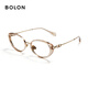 Bolon Tyrannosaurus Lunettes 25 Nouveau produit Yang Zi même miroir optique titane Cat Eye Small Frame Myopia Lunettes Frame Ba6062 B60