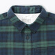 MUJI big children's flannel long-sleeved shirt children's shirt boys and girls children's clothing 25 years winter pure cotton CB1PFA5A dark blue plaid 130/64A