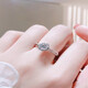 Pt950 platinum first snow moissanite diamond ring female one carat couple engaged and seeking wedding gift ring closed first snow 50 points diamond ring - light luxury model default live mouth can be adjusted in size