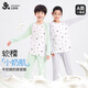 
Children's pajamas for young and young children with small breasts and girls in spring and autumn loose thin style A-type moisturized medium-sized big children's panda home clothing set