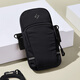 Golf (GOLF) arm bag, running mobile phone bag, men's and women's sports arm wristband bag, outdoor fitness cycling bag, water-repellent shoulder crossbody bag, dynamic black